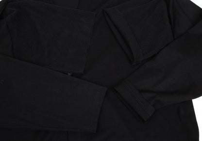 LIMI feu Mesh Panel Jersey Cardigan Black Size 2