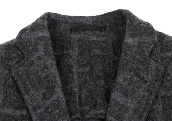 ISSEY MIYAKE MEN 16AW Wool Check Jacket Gray Size 1