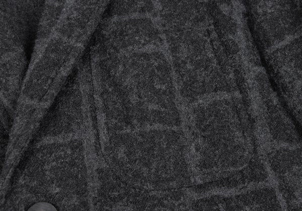 ISSEY MIYAKE MEN 16AW Wool Check Jacket Gray Size 1