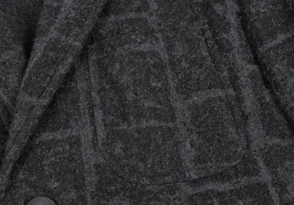 ISSEY MIYAKE MEN 16AW Wool Check Jacket Gray Size 1