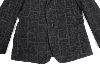 ISSEY MIYAKE MEN 16AW Wool Check Jacket Gray Size 1
