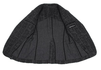 ISSEY MIYAKE MEN 16AW Wool Check Jacket Gray Size 1