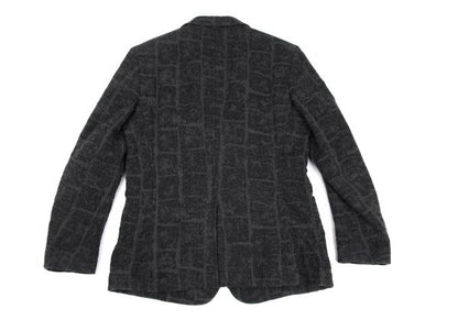 ISSEY MIYAKE MEN 16AW Wool Check Jacket Gray Size 1
