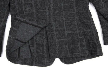 ISSEY MIYAKE MEN 16AW Wool Check Jacket Gray Size 1