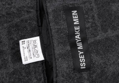ISSEY MIYAKE MEN 16AW Wool Check Jacket Gray Size 1
