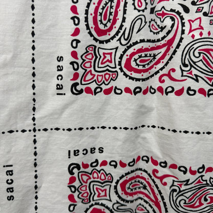 sacai 22SS Bandana Print Open Collar Shirt Size 1