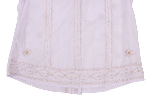 ISSEY MIYAKE HaaT Graphic Embroidery Light Purple Blouse Size 2