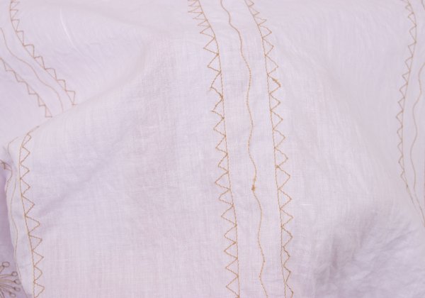 ISSEY MIYAKE HaaT Graphic Embroidery Light Purple Blouse Size 2