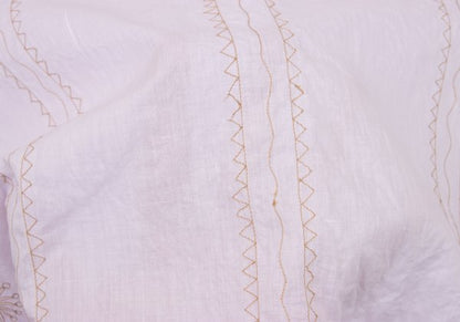 ISSEY MIYAKE HaaT Graphic Embroidery Light Purple Blouse Size 2