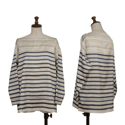 Jean Paul GAULTIER FOR SEPT PREMIERES Poly Top Ivory Size 40