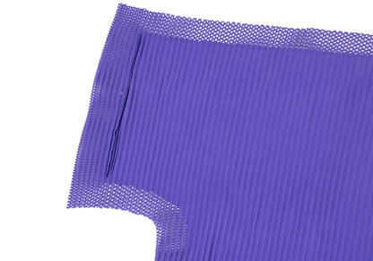 ISSEY MIYAKE me Mesh Trim Fine Knit T-Shirt Purple Size F
