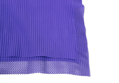 ISSEY MIYAKE me Mesh Trim Fine Knit T-Shirt Purple Size F