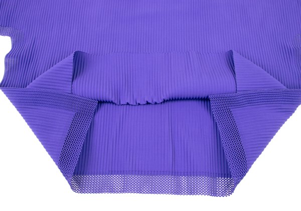 ISSEY MIYAKE me Mesh Trim Fine Knit T-Shirt Purple Size F