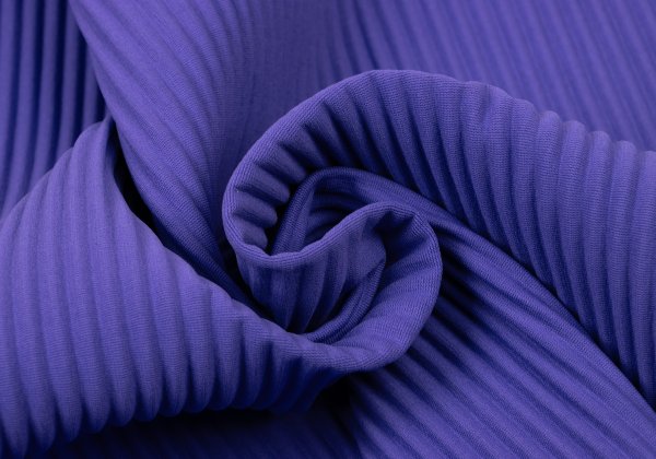 ISSEY MIYAKE me Mesh Trim Fine Knit T-Shirt Purple Size F