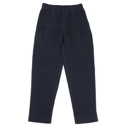 HOMME PLISSE ISSEY MIYAKE Pleated Tapered Pants Navy Size 1