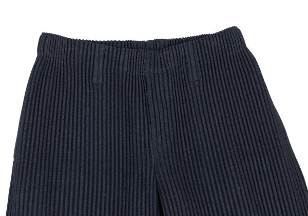 HOMME PLISSE ISSEY MIYAKE Pleated Tapered Pants Navy Size 1
