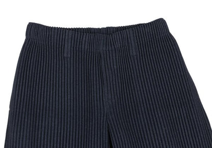 HOMME PLISSE ISSEY MIYAKE Pleated Tapered Pants Navy Size 1