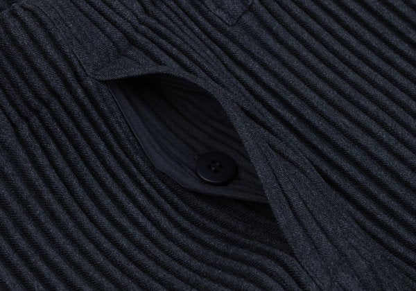 HOMME PLISSE ISSEY MIYAKE Pleated Tapered Pants Navy Size 1