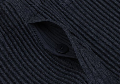 HOMME PLISSE ISSEY MIYAKE Pleated Tapered Pants Navy Size 1
