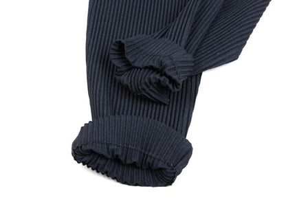 HOMME PLISSE ISSEY MIYAKE Pleated Tapered Pants Navy Size 1