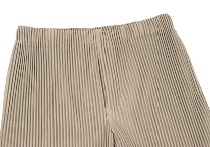 HOMME PLISSE ISSEY MIYAKE Pleated Wide Pants Beige Size 3