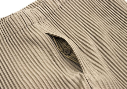 HOMME PLISSE ISSEY MIYAKE Pleated Wide Pants Beige Size 3