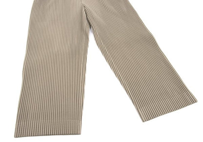 HOMME PLISSE ISSEY MIYAKE Pleated Wide Pants Beige Size 3