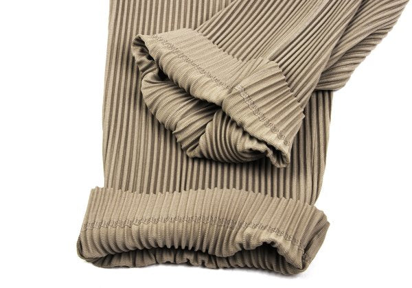 HOMME PLISSE ISSEY MIYAKE Pleated Wide Pants Beige Size 3
