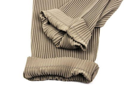 HOMME PLISSE ISSEY MIYAKE Pleated Wide Pants Beige Size 3