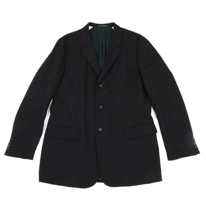 Y's for men Wool Gabardine Reversible Black Green Jacket Size 5