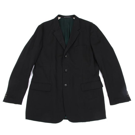 Y's for men Wool Gabardine Reversible Black Green Jacket Size 5