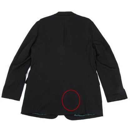 Y's for men Wool Gabardine Reversible Black Green Jacket Size 5