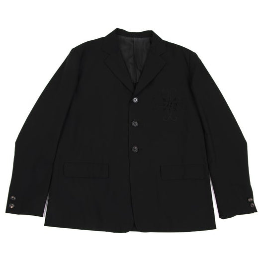 Yohji Yamamoto POUR HOMME 87SS Front Jacket Black Size M