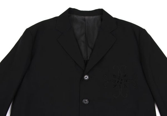 Yohji Yamamoto POUR HOMME 87SS Front Jacket Black Size M