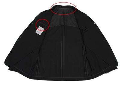 Yohji Yamamoto POUR HOMME 87SS Front Jacket Black Size M