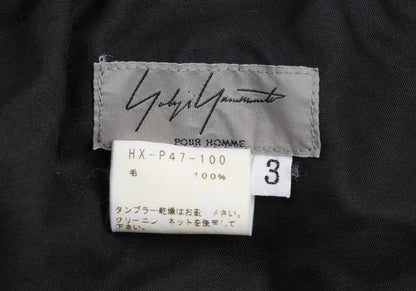 Yohji Yamamoto POUR HOMME Gabardine Pants Black Size 3