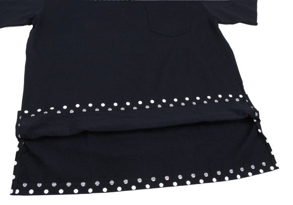 COMME des GARCONS HOMME Black Hem Dot Pocket T-Shirt Size L
