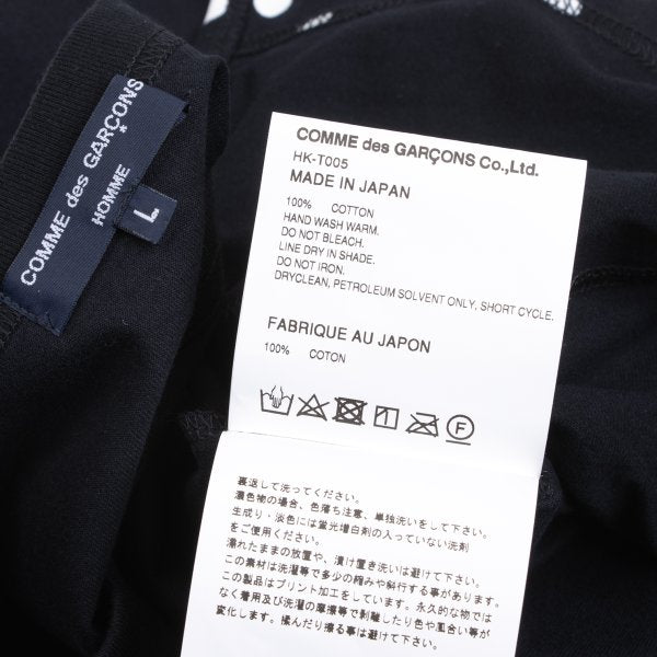 COMME des GARCONS HOMME Black Hem Dot Pocket T-Shirt Size L