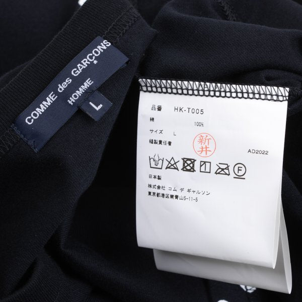 COMME des GARCONS HOMME Black Hem Dot Pocket T-Shirt Size L
