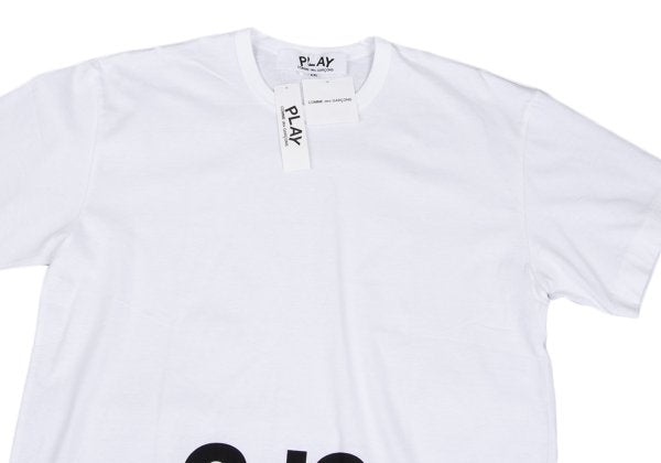 PLAY COMME des GARCONS White Logo Patch T-Shirt Size XXL