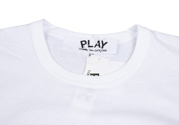 PLAY COMME des GARCONS White Logo Patch T-Shirt Size XXL