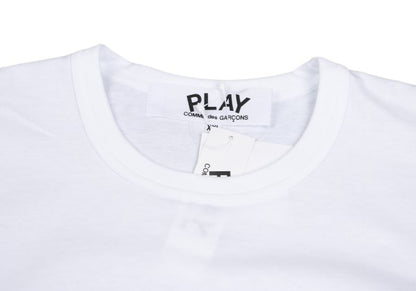 PLAY COMME des GARCONS White Logo Patch T-Shirt Size XXL