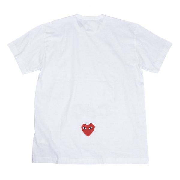 PLAY COMME des GARCONS White Logo Patch T-Shirt Size XXL