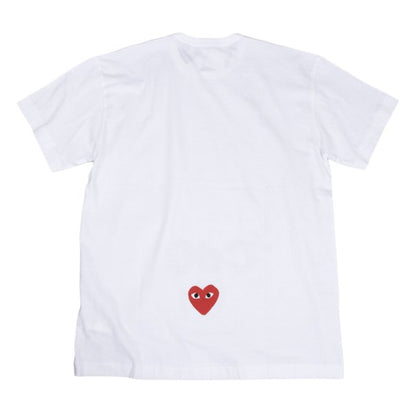 PLAY COMME des GARCONS White Logo Patch T-Shirt Size XXL
