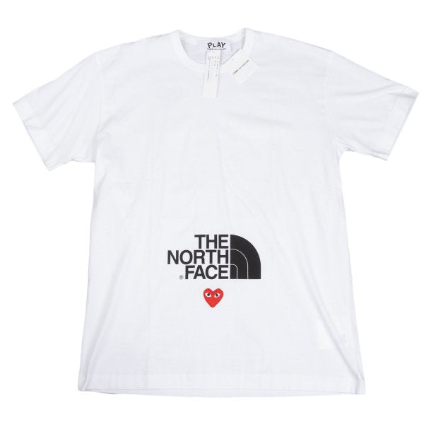PLAY COMME des GARCONS x TNF Heart T-Shirt White Size XXL