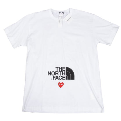 PLAY COMME des GARCONS x TNF Heart T-Shirt White Size XXL
