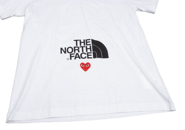 PLAY COMME des GARCONS x TNF Heart T-Shirt White Size XXL