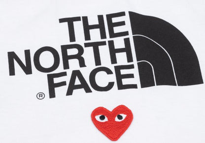 PLAY COMME des GARCONS x TNF Heart T-Shirt White Size XXL