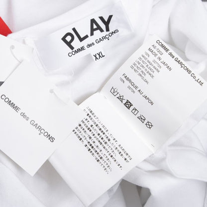 PLAY COMME des GARCONS x TNF Heart T-Shirt White Size XXL
