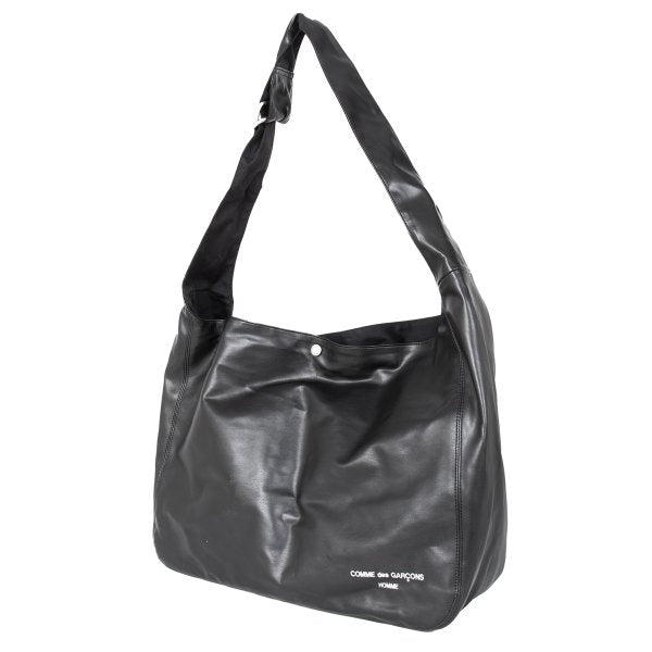 COMME des GARCONS HOMME 24AW Faux Leather Shoulder Bag Black
